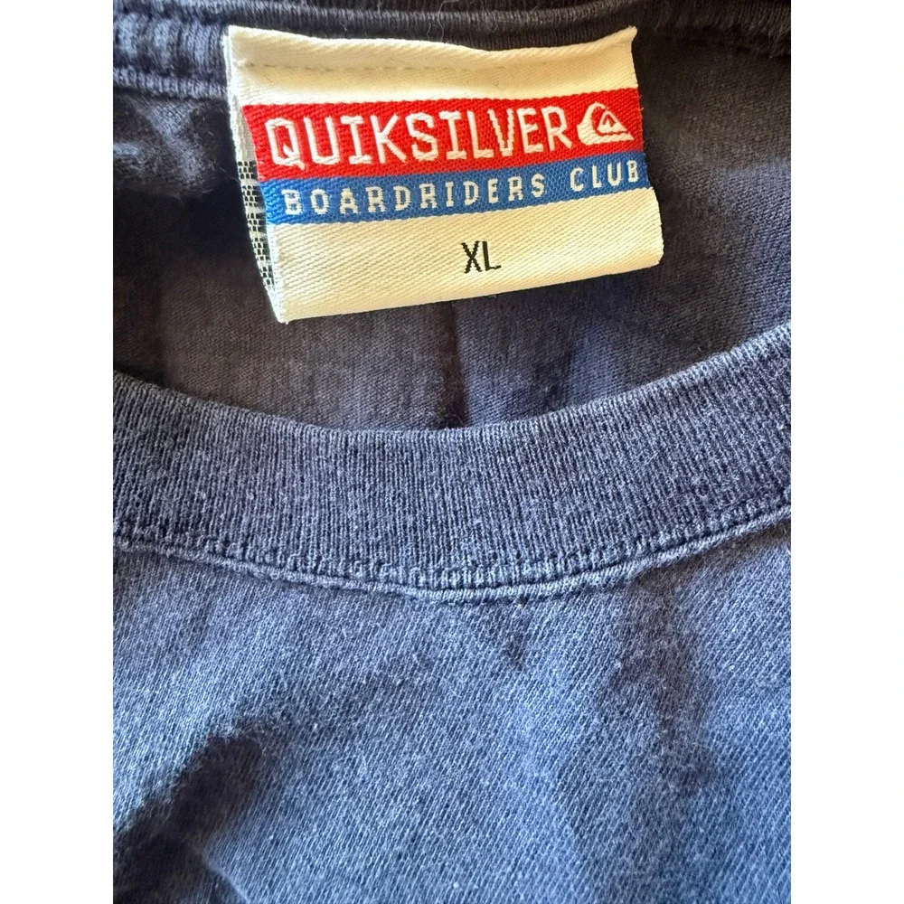 VTG Quiksilver Boardriders Club LA Graphic T-Shirt Mens XL Navy Blue Made in USA